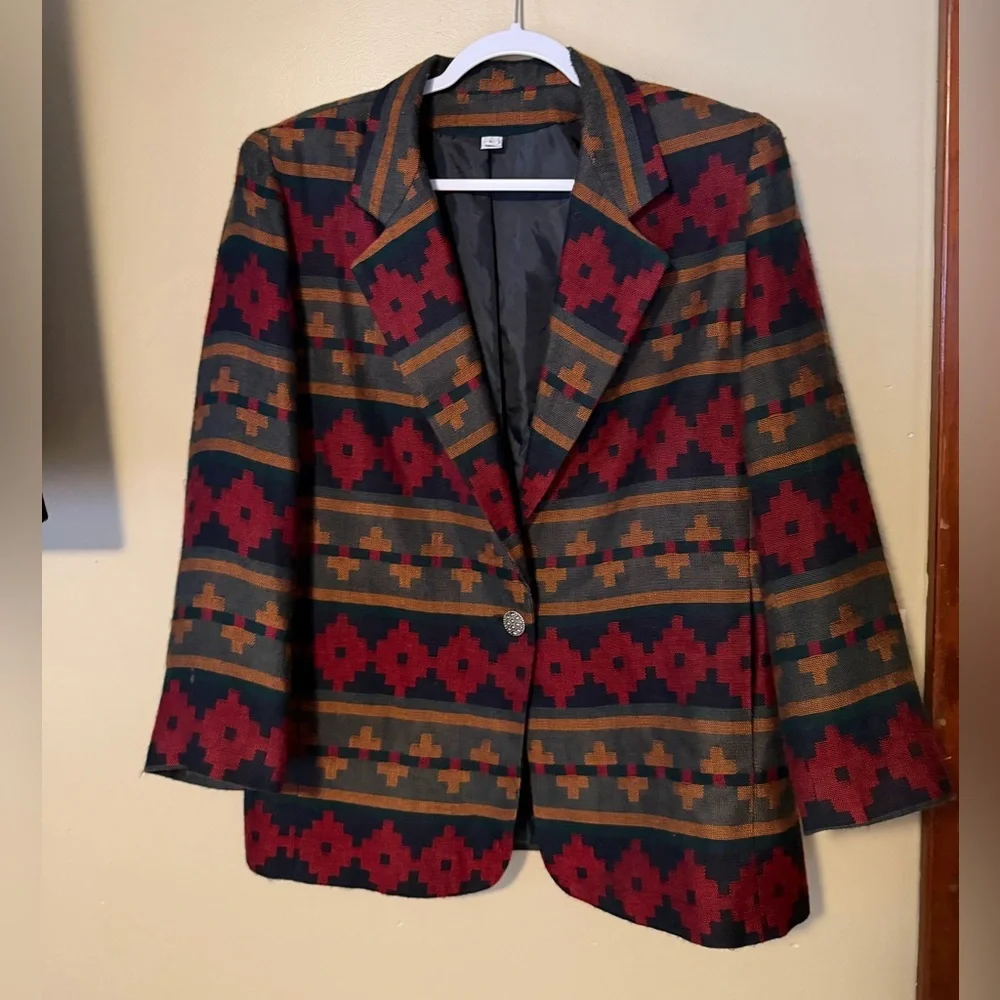 Vintage Southwestern Blazer Jacket